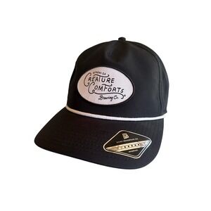 Dome Headwear Hat Black Creature Comforts Brewing Co. Rope Cap Athens GA